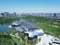 The greenhouse garden is being showcased at the World Expo Cultural Park in Shanghai, China, on June 3, 2024. (