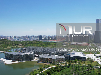 The greenhouse garden is being showcased at the World Expo Cultural Park in Shanghai, China, on June 3, 2024. (