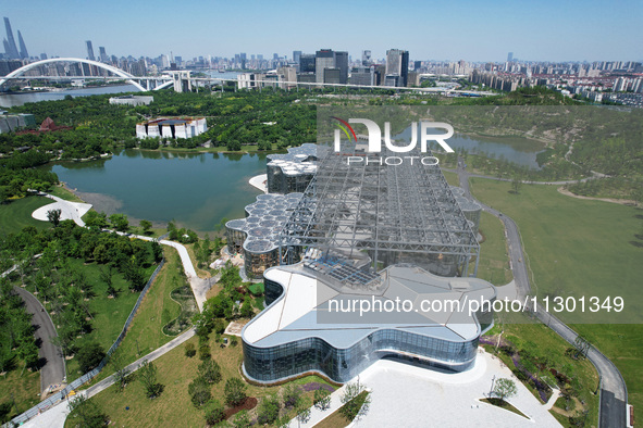 The greenhouse garden is being showcased at the World Expo Cultural Park in Shanghai, China, on June 3, 2024. 