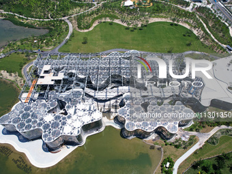 The greenhouse garden is being showcased at the World Expo Cultural Park in Shanghai, China, on June 3, 2024. (