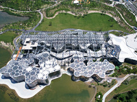 The greenhouse garden is being showcased at the World Expo Cultural Park in Shanghai, China, on June 3, 2024. (