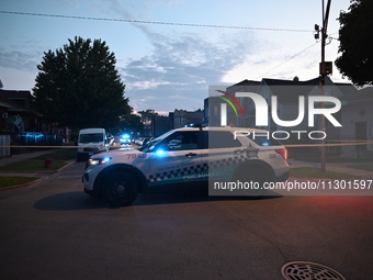 Chicago Police are present at the crime scene. A 26-year-old victim is being shot in the face and is getting a graze wound to the neck in Ch...