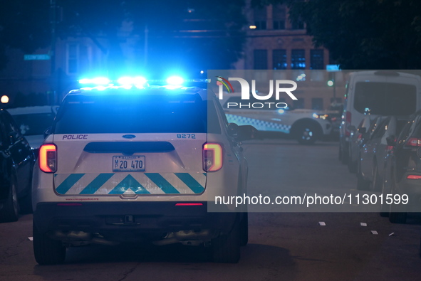 Chicago Police are present at the crime scene. A 26-year-old victim is being shot in the face and is getting a graze wound to the neck in Ch...