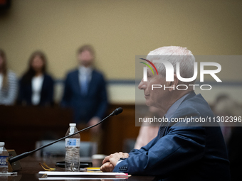 Dr. Anthony Fauci, former Director of the National Institute of Allergy and Infectious Diseases, testifies before the House Select Committee...