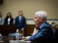 Dr. Anthony Fauci, former Director of the National Institute of Allergy and Infectious Diseases, testifies before the House Select Committee...