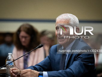 Dr. Anthony Fauci, former Director of the National Institute of Allergy and Infectious Diseases, testifies before the House Select Committee...