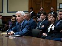 Dr. Anthony Fauci, former Director of the National Institute of Allergy and Infectious Diseases, testifies before the House Select Committee...