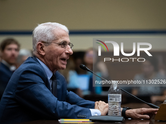 Dr. Anthony Fauci, former Director of the National Institute of Allergy and Infectious Diseases, testifies before the House Select Committee...