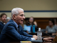 Dr. Anthony Fauci, former Director of the National Institute of Allergy and Infectious Diseases, testifies before the House Select Committee...