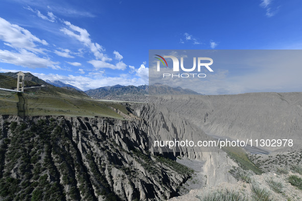 The Dushanzi Grand Canyon is being seen in Karamay, China, on June 3, 2024. 