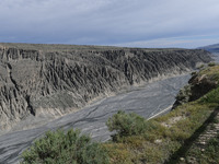 The Dushanzi Grand Canyon is being seen in Karamay, China, on June 3, 2024. (