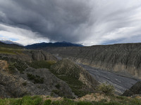 The Dushanzi Grand Canyon is being seen in Karamay, China, on June 3, 2024. (