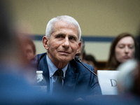 Dr. Anthony Fauci, former Director of the National Institute of Allergy and Infectious Diseases, testifies before the House Select Committee...