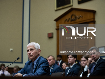 Dr. Anthony Fauci, former Director of the National Institute of Allergy and Infectious Diseases, testifies before the House Select Committee...