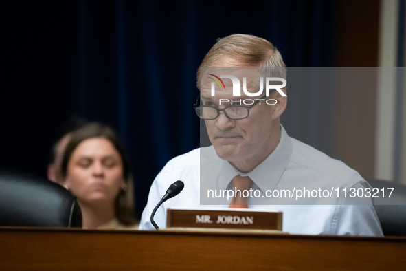 Rep. Jim Jordan (R-OH) questions Dr. Anthony Fauci, former Director of the National Institute of Allergy and Infectious Diseases, during a h...