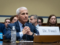 Dr. Anthony Fauci, former Director of the National Institute of Allergy and Infectious Diseases, testifies before the House Select Committee...