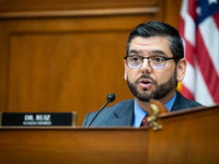 Rep. Raul Ruiz (D-CA) speaks during a hearing of the House Select Committee on the Coronavirus featuring testimony from Dr. Anthony Fauci, f...