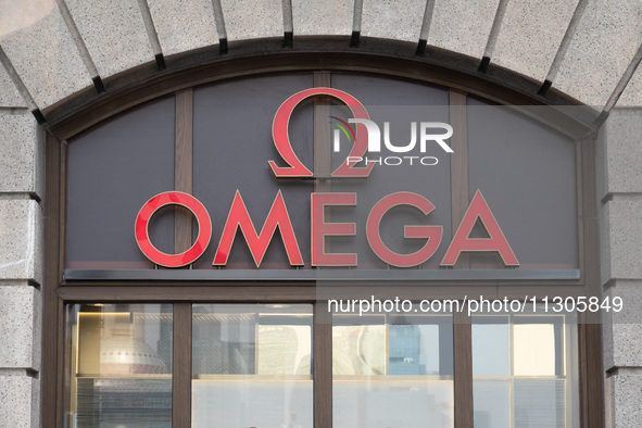 An OMEGA Watch store is operating in Shanghai, China, on June 4, 2024. 