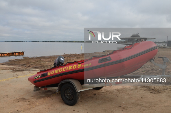 In Porto Alegre, Brazil, on April 6, 2024, the water levels are dropping, revealing the chaos that has taken place where the waters have tak...