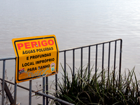 In Porto Alegre, Brazil, on April 6, 2024, the water levels are dropping, revealing the chaos that has taken place where the waters have tak...