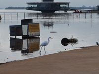 In Porto Alegre, Brazil, on April 6, 2024, the water levels are dropping, revealing the chaos that has taken place where the waters have tak...