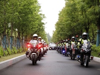 Chinese police are escorting the National College Entrance Examination in Wuhu, Anhui province, China, on June 5, 2024. (