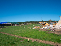 Tornado damage is being seen following the EF-3, EF-2, and EF-1 tornadoes that are impacting the city and local communities on Memorial Day...