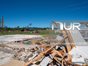 Tornado damage is being seen following the EF-3, EF-2, and EF-1 tornadoes that are impacting the city and local communities on Memorial Day...