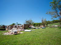 Tornado damage is being seen following the EF-3, EF-2, and EF-1 tornadoes that are impacting the city and local communities on Memorial Day...