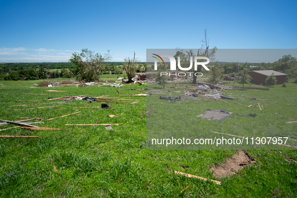 Tornado damage is being seen following the EF-3, EF-2, and EF-1 tornadoes that are impacting the city and local communities on Memorial Day...