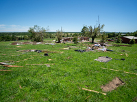 Tornado damage is being seen following the EF-3, EF-2, and EF-1 tornadoes that are impacting the city and local communities on Memorial Day...