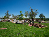 Tornado damage is being seen following the EF-3, EF-2, and EF-1 tornadoes that are impacting the city and local communities on Memorial Day...