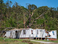 Tornado damage is being seen following the EF-3, EF-2, and EF-1 tornadoes that are impacting the city and local communities on Memorial Day...