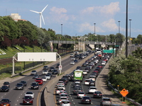 Heavy traffic is being seen at Gardiner Expressway since repairs began on the Gardiner in late March, in Toronto, Canada, on June 06, 2024....