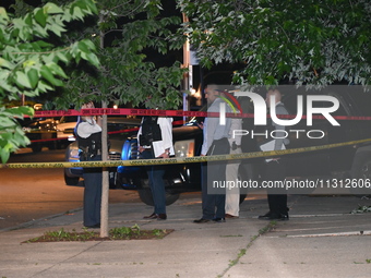 A 39-year-old male is being shot multiple times and killed in an alley in Chicago, Illinois, United States, on June 7, 2024. At approximatel...