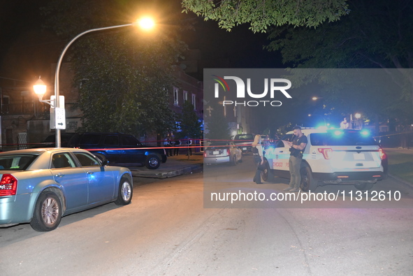 A 39-year-old male is being shot multiple times and killed in an alley in Chicago, Illinois, United States, on June 7, 2024. At approximatel...