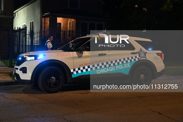 An unidentified male victim is being shot multiple times and is in critical condition in Chicago, Illinois, United States, on June 7, 2024....