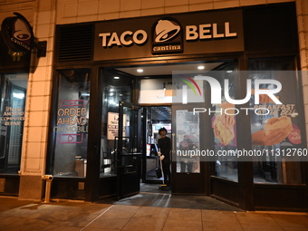 Two people are being shot at Taco Bell on N. Wabash Avenue in downtown Chicago, Illinois, United States, on June 8, 2024. At approximately 1...