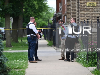 A 24-year-old male victim is in critical condition after being shot multiple times in Chicago, Illinois, United States, on June 8, 2024. At...