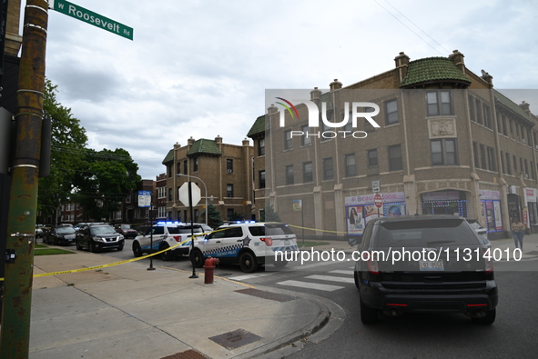 A 24-year-old male victim is in critical condition after being shot multiple times in Chicago, Illinois, United States, on June 8, 2024. At...