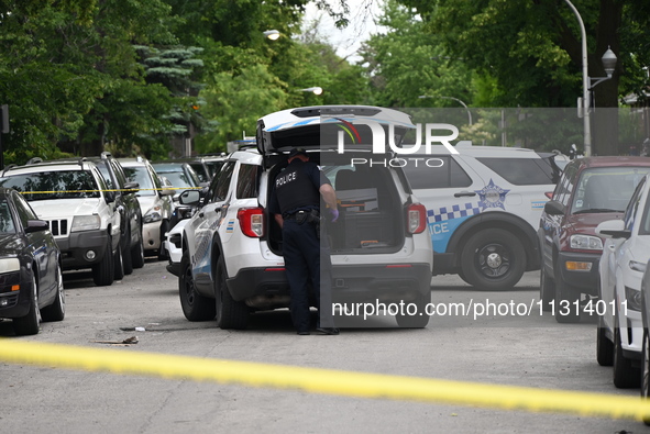 A 24-year-old male victim is in critical condition after being shot multiple times in Chicago, Illinois, United States, on June 8, 2024. At...