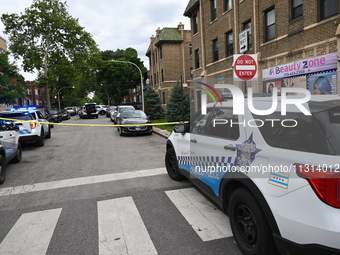 A 24-year-old male victim is in critical condition after being shot multiple times in Chicago, Illinois, United States, on June 8, 2024. At...