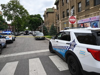 A 24-year-old male victim is in critical condition after being shot multiple times in Chicago, Illinois, United States, on June 8, 2024. At...