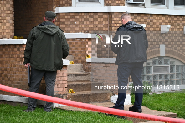 An unidentified male victim is being shot and killed in Chicago, Illinois, United States, on June 8, 2024. At approximately 5:14 p.m., Satur...