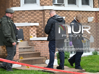 An unidentified male victim is being shot and killed in Chicago, Illinois, United States, on June 8, 2024. At approximately 5:14 p.m., Satur...