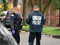 An unidentified male victim is being shot and killed in Chicago, Illinois, United States, on June 8, 2024. At approximately 5:14 p.m., Satur...