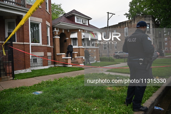 An unidentified male victim is being shot and killed in Chicago, Illinois, United States, on June 8, 2024. At approximately 5:14 p.m., Satur...