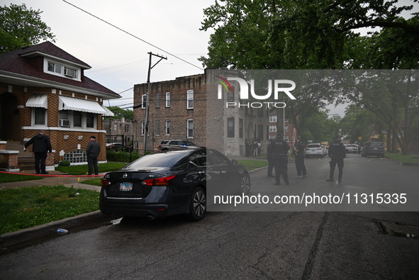 An unidentified male victim is being shot and killed in Chicago, Illinois, United States, on June 8, 2024. At approximately 5:14 p.m., Satur...