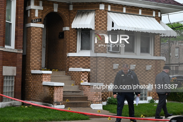 An unidentified male victim is being shot and killed in Chicago, Illinois, United States, on June 8, 2024. At approximately 5:14 p.m., Satur...