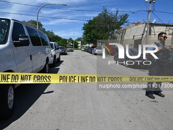 A 36-year-old male victim is being shot multiple times and killed in Chicago, Illinois, United States, on June 9, 2024. At approximately 8:3...